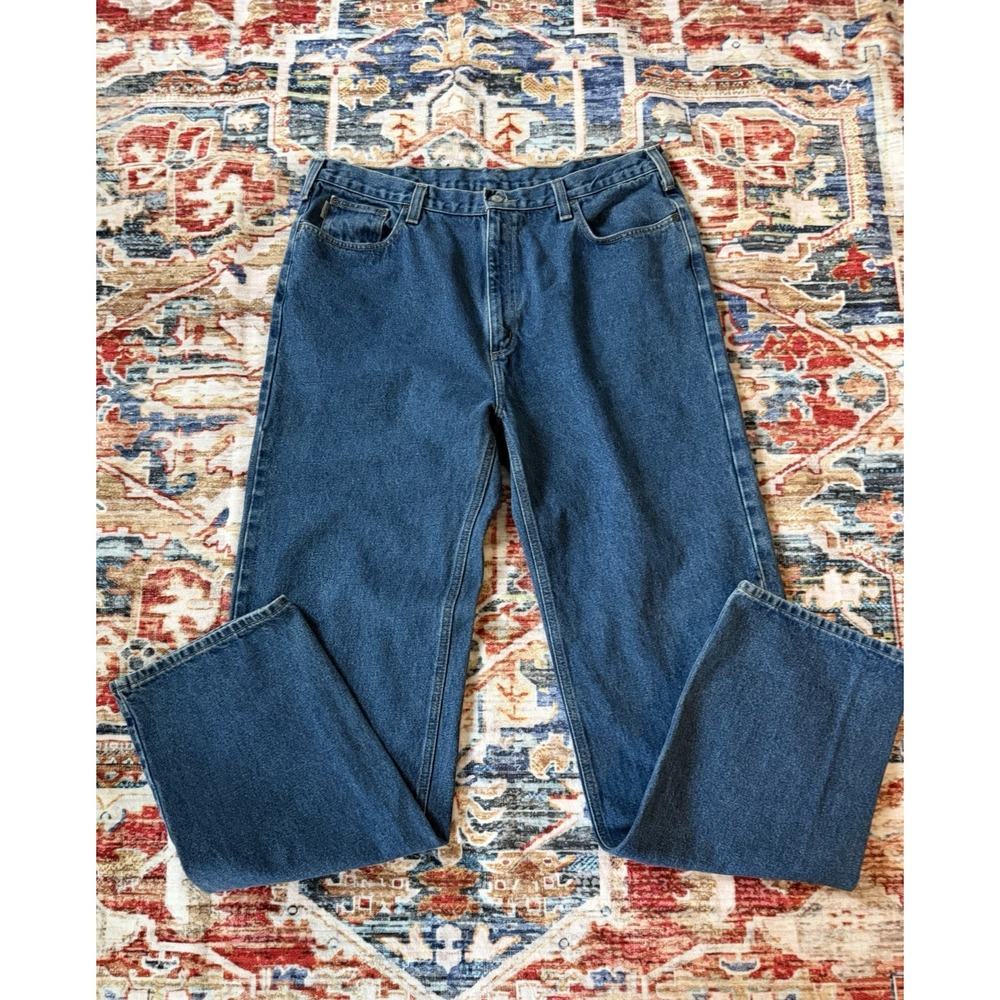 Carhartt Jeans Men's Relaxed Fit Medium Wash Work Size 42x38